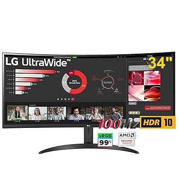 LG UltraWide Monitor 34WR55QC 【新品未開封】 Amazon.com: LG 34WR55QC-B 34